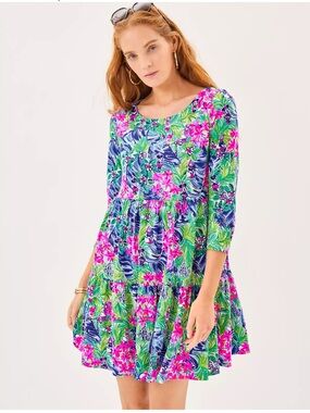 Lilly Pulitzer + Disney Geanna 3/4 Sleeve Dress Disney Dreamin’